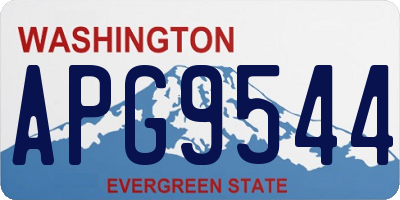 WA license plate APG9544