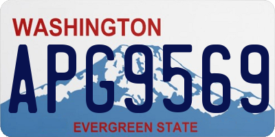 WA license plate APG9569