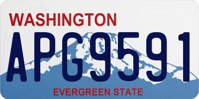 WA license plate APG9591