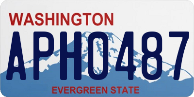 WA license plate APH0487