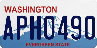 WA license plate APH0490