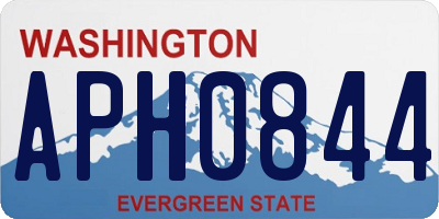 WA license plate APH0844