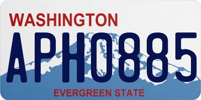 WA license plate APH0885