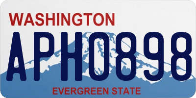 WA license plate APH0898