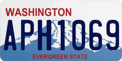 WA license plate APH1069