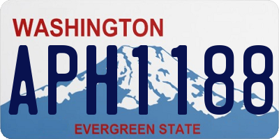 WA license plate APH1188