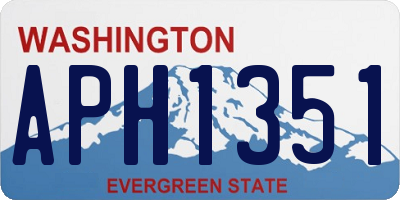 WA license plate APH1351