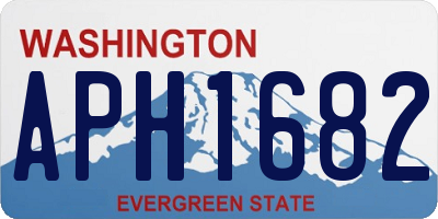 WA license plate APH1682