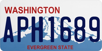 WA license plate APH1689