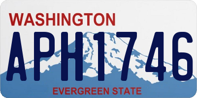 WA license plate APH1746