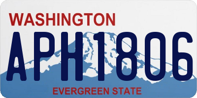 WA license plate APH1806