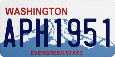 WA license plate APH1951