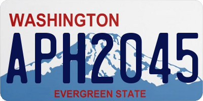 WA license plate APH2045
