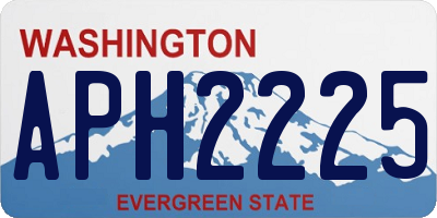 WA license plate APH2225