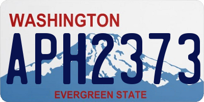 WA license plate APH2373