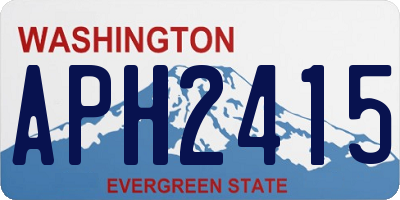 WA license plate APH2415
