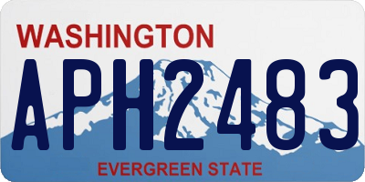 WA license plate APH2483