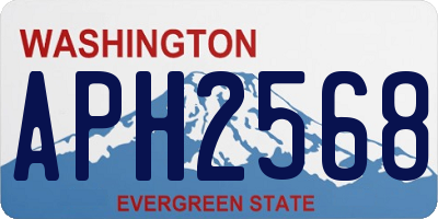 WA license plate APH2568