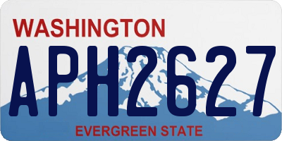 WA license plate APH2627