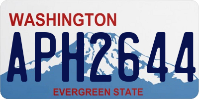 WA license plate APH2644