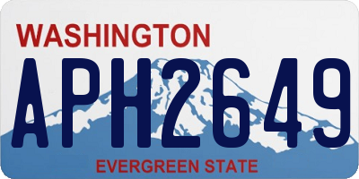 WA license plate APH2649