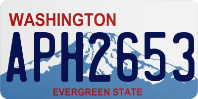 WA license plate APH2653