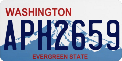 WA license plate APH2659