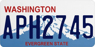WA license plate APH2745