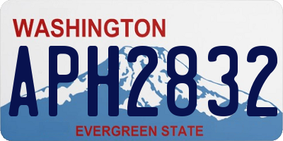 WA license plate APH2832