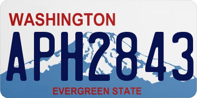 WA license plate APH2843
