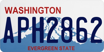 WA license plate APH2862
