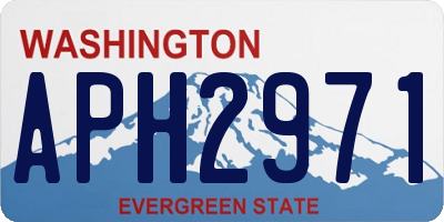 WA license plate APH2971