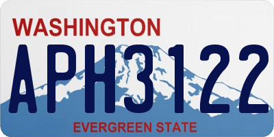 WA license plate APH3122