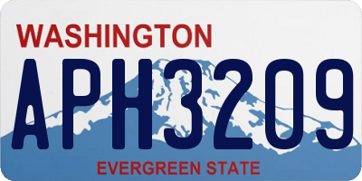 WA license plate APH3209