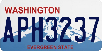 WA license plate APH3237