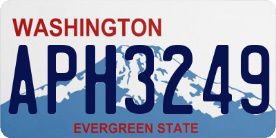 WA license plate APH3249