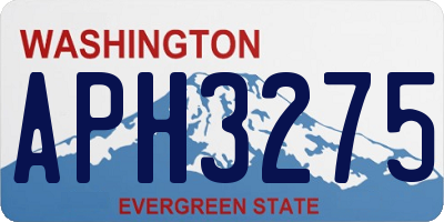 WA license plate APH3275