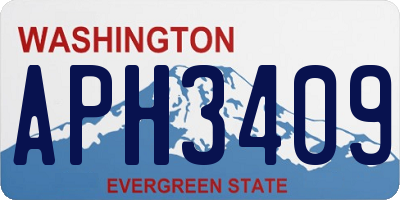 WA license plate APH3409