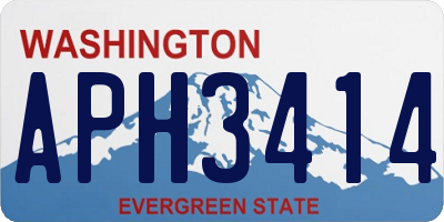 WA license plate APH3414