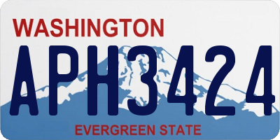 WA license plate APH3424