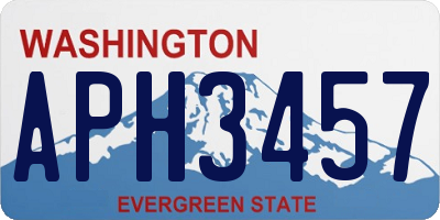 WA license plate APH3457