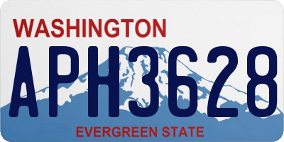 WA license plate APH3628