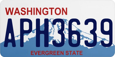 WA license plate APH3639