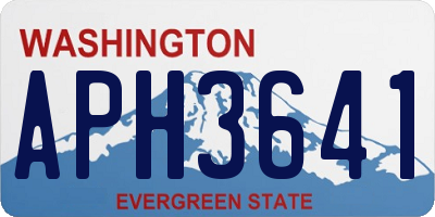 WA license plate APH3641