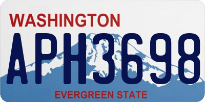 WA license plate APH3698