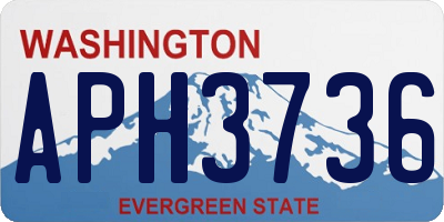WA license plate APH3736
