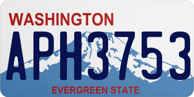 WA license plate APH3753