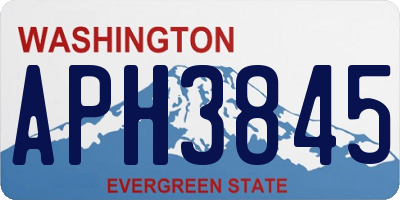 WA license plate APH3845