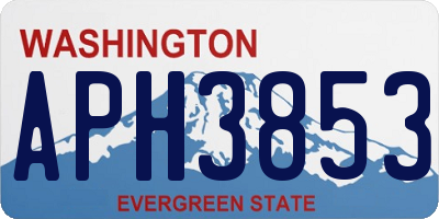 WA license plate APH3853