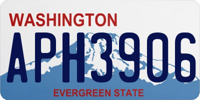 WA license plate APH3906